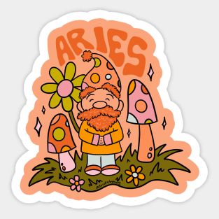 Aries Gnome Sticker